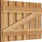 Ekena Millwork Spaced Board-n-Batten Shutters w/Z-Bar, Rough Sawn Western Red Cedar, 34 3/4W x 23H, PR RBS06Z35X023RWR - alternate 3